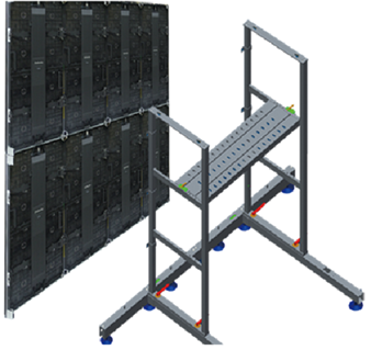 LC-U cabinets stacked floor-mounted