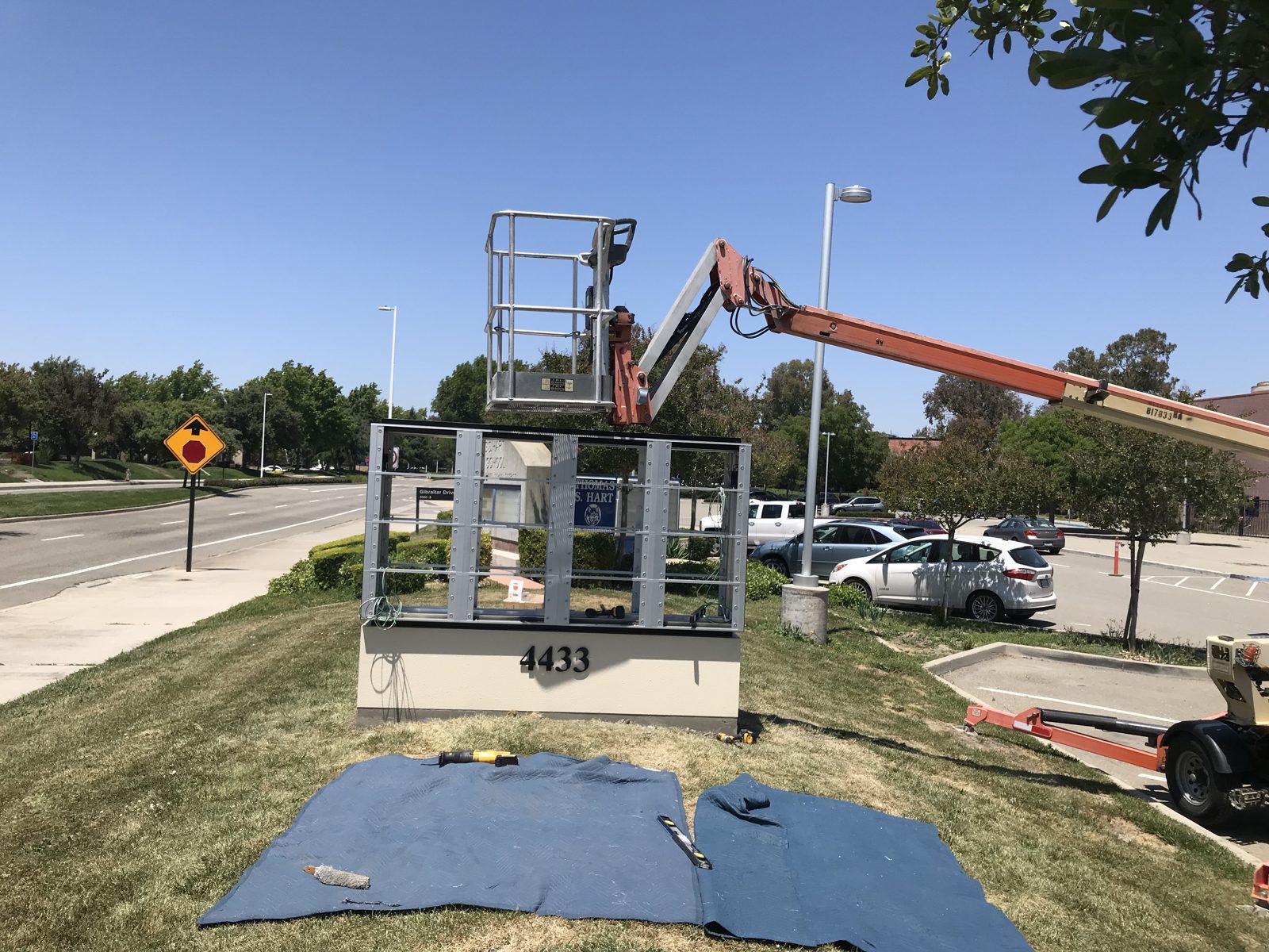 Panels installed
