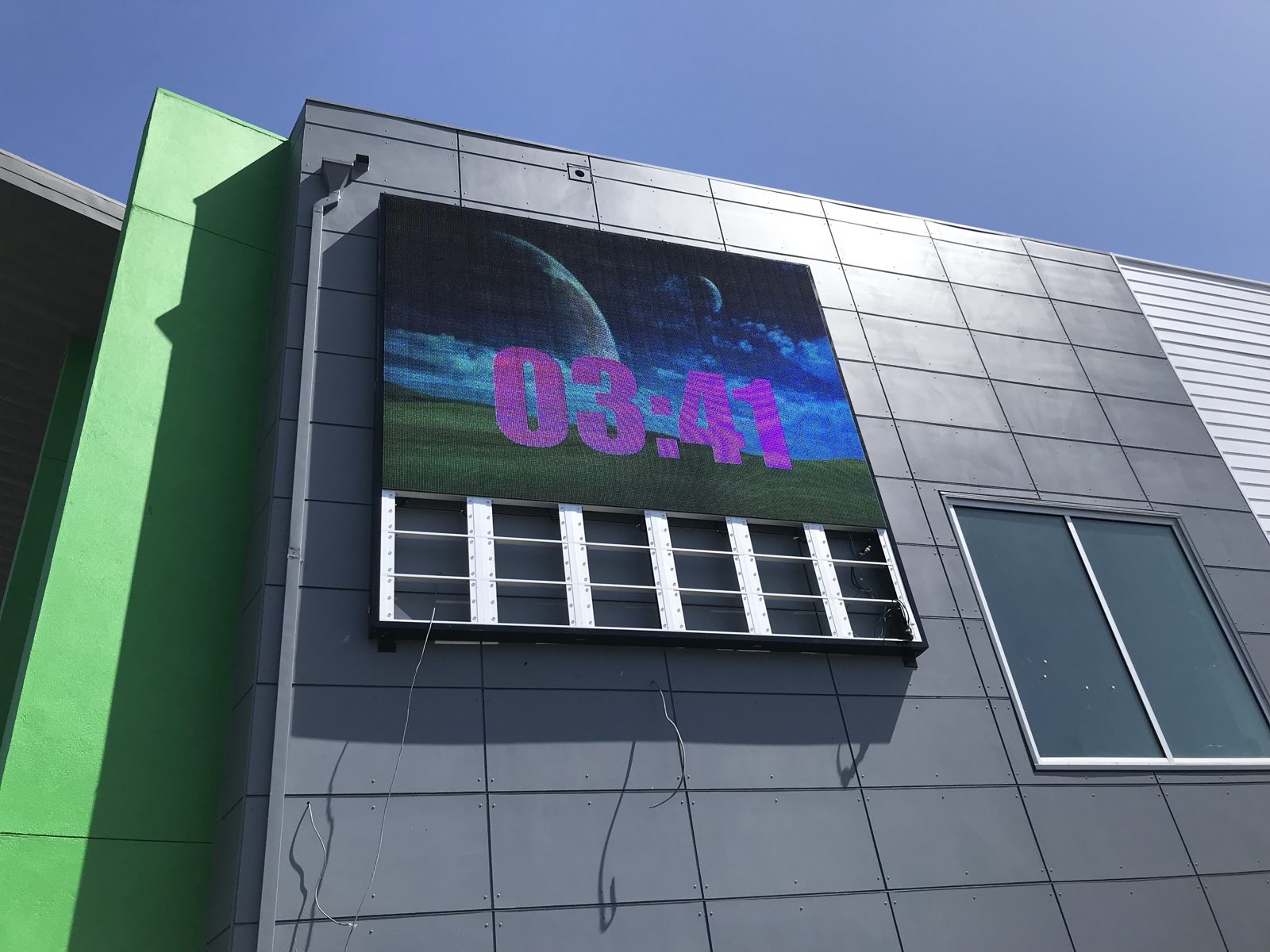 Completed wall display test