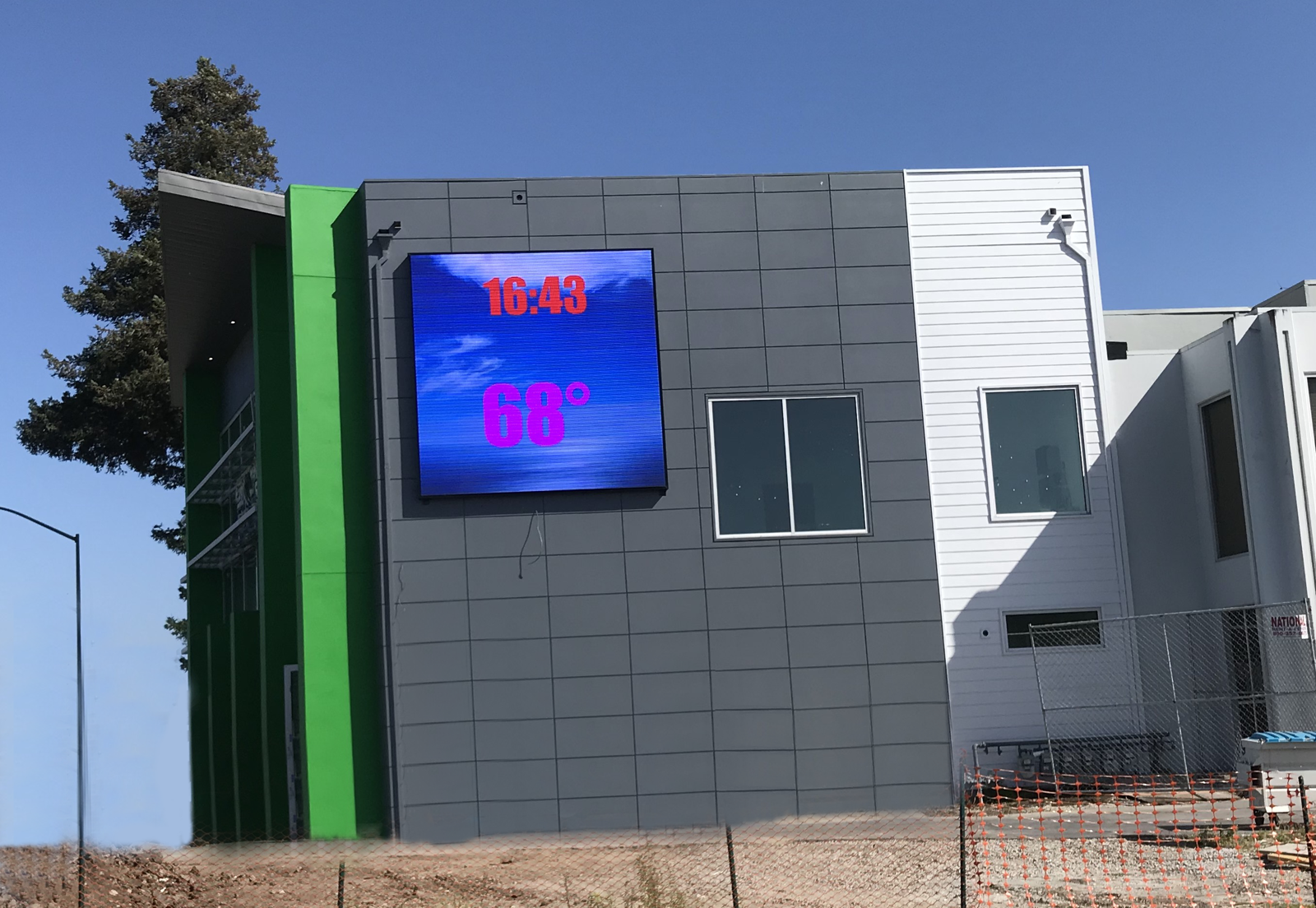 Powered Oakland wall display
