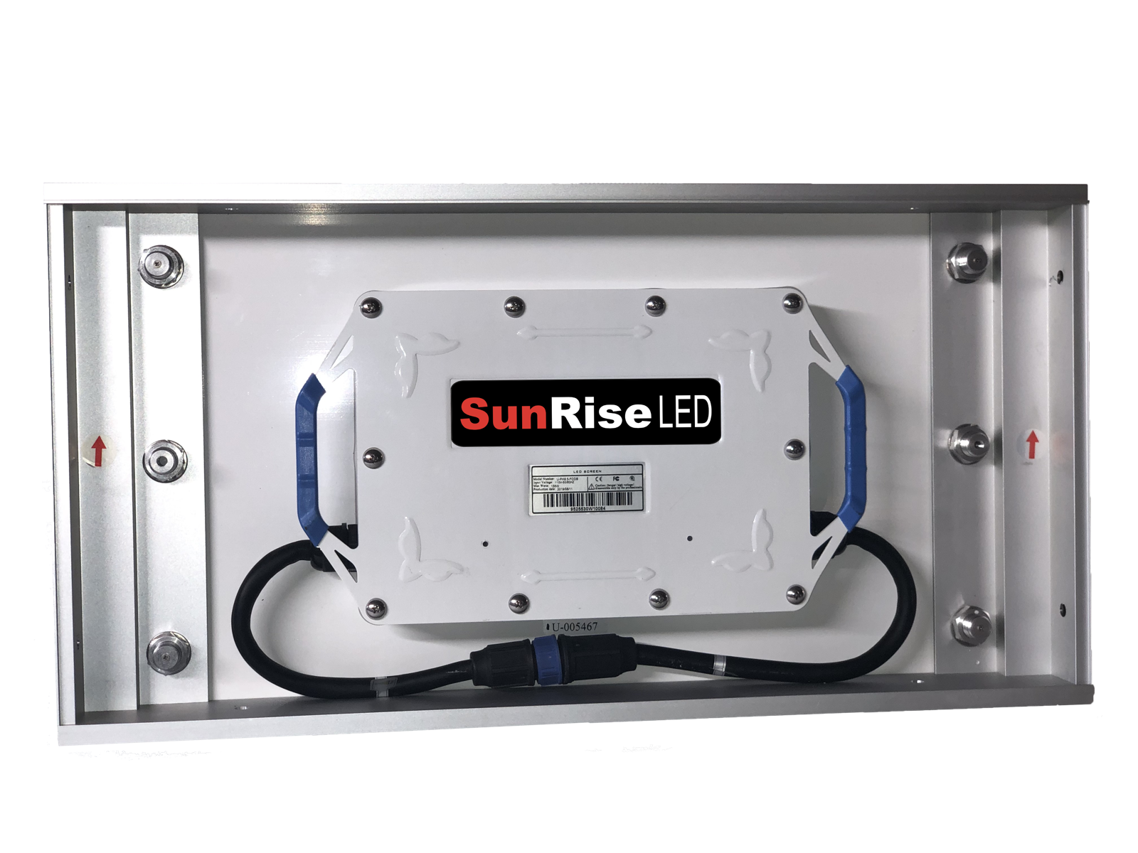 Versa E aluminum back panel with handles